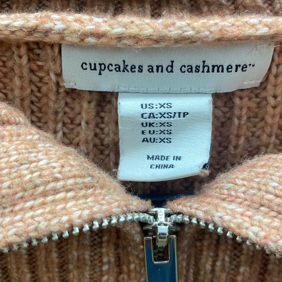 Women’s pink 1/4 zip sweater XS - Picture 2 of 7